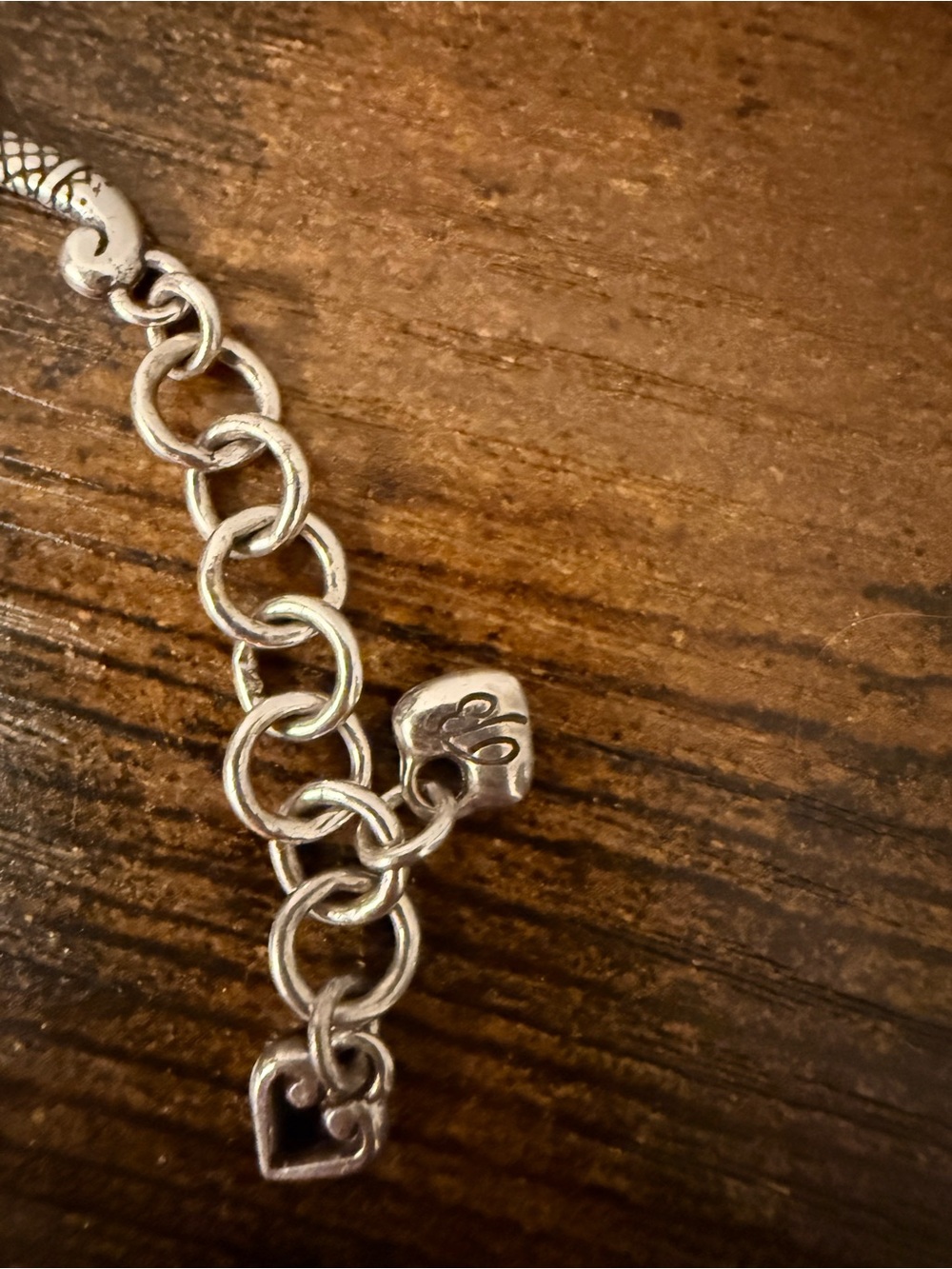 Brighton Silver Heart Link Bracelet - Silver Tone - Picture 4 of 4